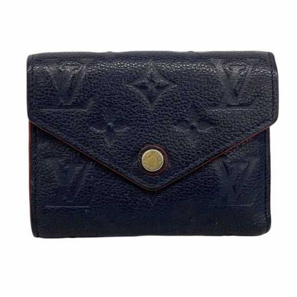 Louis Vuitton Tri-fold Wallet Monogram Empreinte Portefeuille Victorine M64577 M - Picture 1 of 10